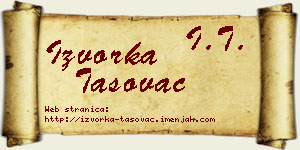 Izvorka Tasovac vizit kartica